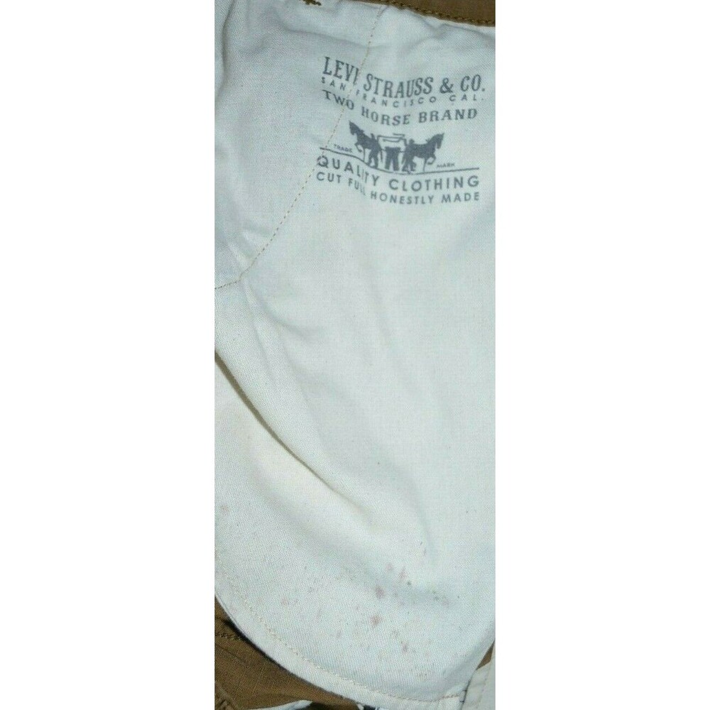 Levis Levi's Cargo Shorts W40 Mens Ripstop Brown Khaki Outdoor Flap Pockets - Picture 8 of 10
